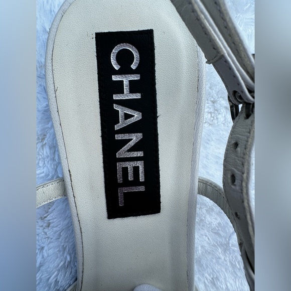 Chanel classic ballet two tone slingbacks NWB pointed toes 39.5 - Picture 8 of 15